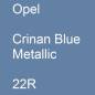 Preview: Opel, Crinan Blue Metallic, 22R.